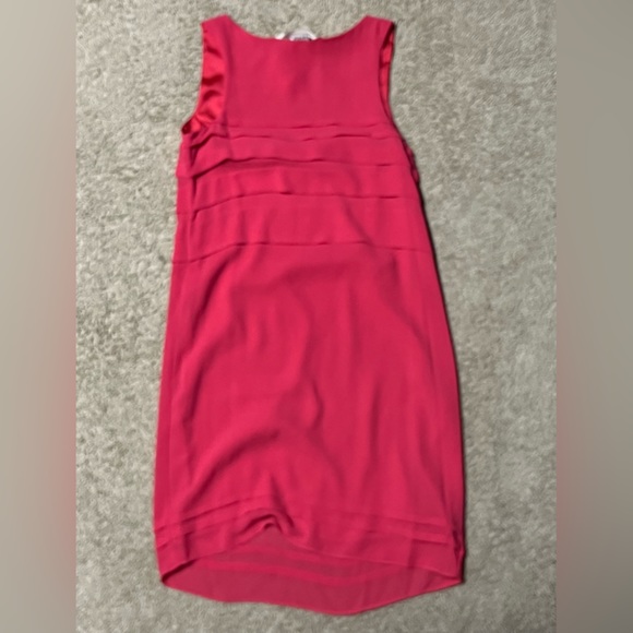 Max Studio Layered Sleeveless Satin Chiffon Cocktail Dress. Size XS - Picture 3 of 3
